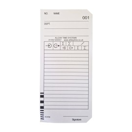 QuickClocks Barcoded Clocking in Cards QR395 (100)