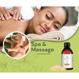 pagra natur Massage Oil Sesame Oil Organic Virgin 1st Cold Pressing 250 ml