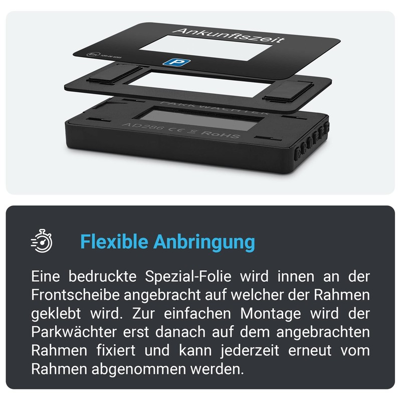 Parkwächter V1 Automatic Parking Disc in accordance with Road Code