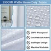 youngseahome Waffle Weave 230GSM Heavy Duty Fabric with Water Blue