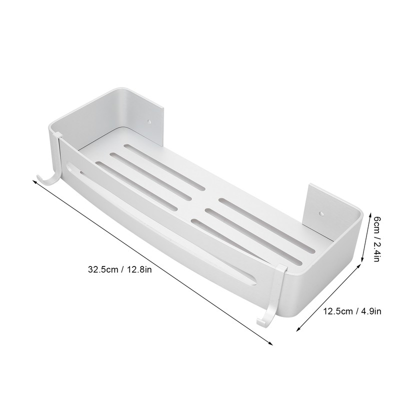 Wall Storage Rack Aluminum Corner Shower Caddies Wall Mounted Bathroom