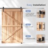 EaseLife 12 FT Sliding Barn Door Track and Handle Hardware