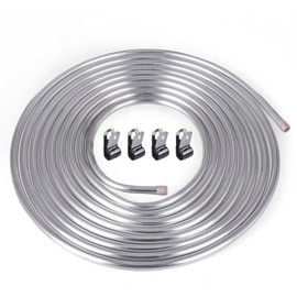 1/2" OD Aluminum Hard Fuel Line 25 Feet Hardline Tube Thickness is 0.039"