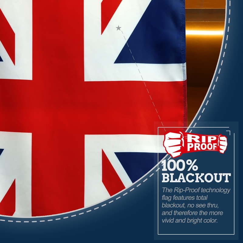 Anley Rip-Proof Technology Double Sided 3-Ply United Kingdom UK Flag