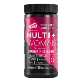 Multivitamínico para Mujer BPN PRO  Womens Multivitamin with Turmeric, Collagen, Maca, Ginger, Folic Acid, Apple Cider Vinegar, 180 Caps              