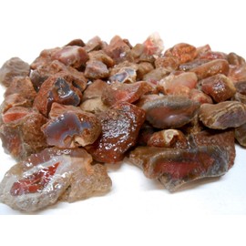 Rock Tumbler Gem Refill Kit - Swali Rose Agate Rough, Mozambique,Africa, 4 oz