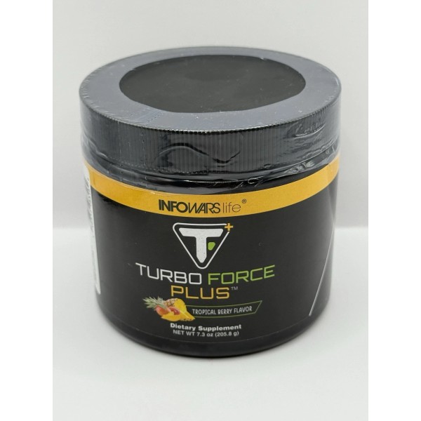 Infowars Life Turbo Force Plus Tropical Berry Flavor Sealed 7.3