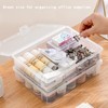 Vidifor Plastic Storage Containers with Latching Lid for Pencil Box,