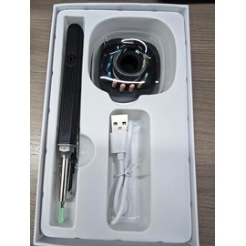 PKBD Kabelloser Intelligenter Ohrreiniger mit Kamera & LED-Licht, Visuelles Ohrenreinigungsgerät - Weiß