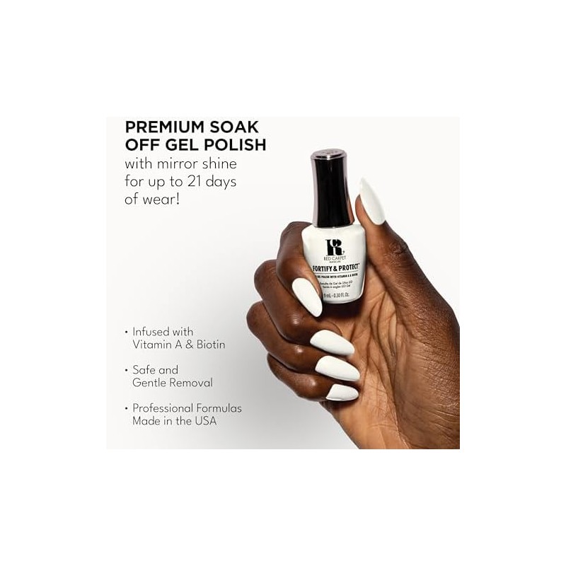 RC Red Carpet Manicure Esmalte de Uñas LED GEL White