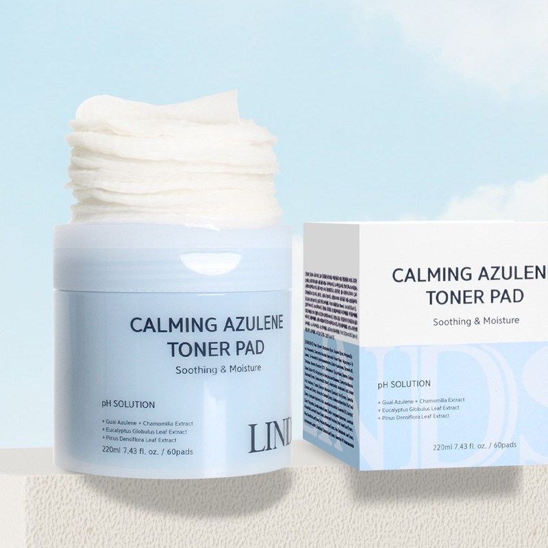LINDSAY Azulene Houttuynia cordata Cica Toner Pad Madeca Trouble Pore