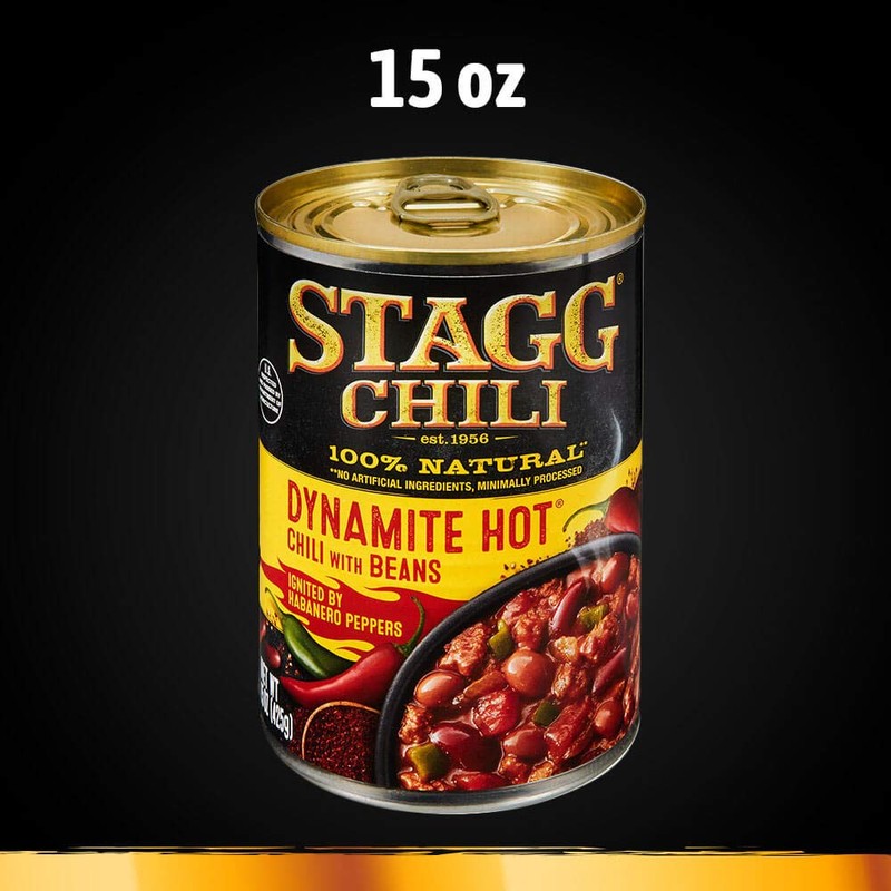 Stagg Dynamite Chili with Beans, 15 Ounce (Pack of 12)