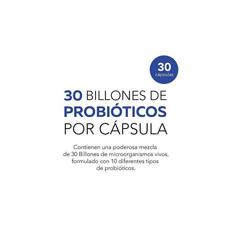 PROBIOTIX | 30 Billones de Probióticos | 10 Cepas |