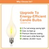 Meonum 12 Pcs Silicone Dipped Candle Light Bulbs, LED Silicone