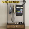 Jaugufiy Multi-layer Hanging Closet Storage Bag Hanging Travel Shelves Suitcase