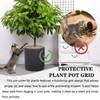SGYUNQ Plant Pot Grid Soil Protector Covers Cuttable Flower Protector