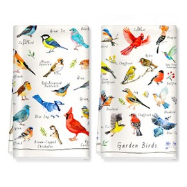 Arquiel Birds Microfiber Kitchen Towels, Soft Absorbent Hand Towel 40 × 60 cm, Thick Dish Cloth for Party Anniversary Holiday Decoration Housewarming Gifts