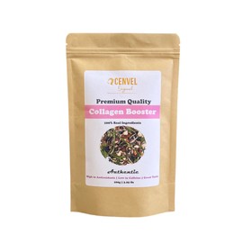 CENVEL® Collagen Booster Beauty Loose Tea with Natural Fruit Pieces | Our White Tea Blend is a Delicious Harmony of Lemony Citrus Notes & Soft Blueberry Flavour | High in Antioxidants | (100g)