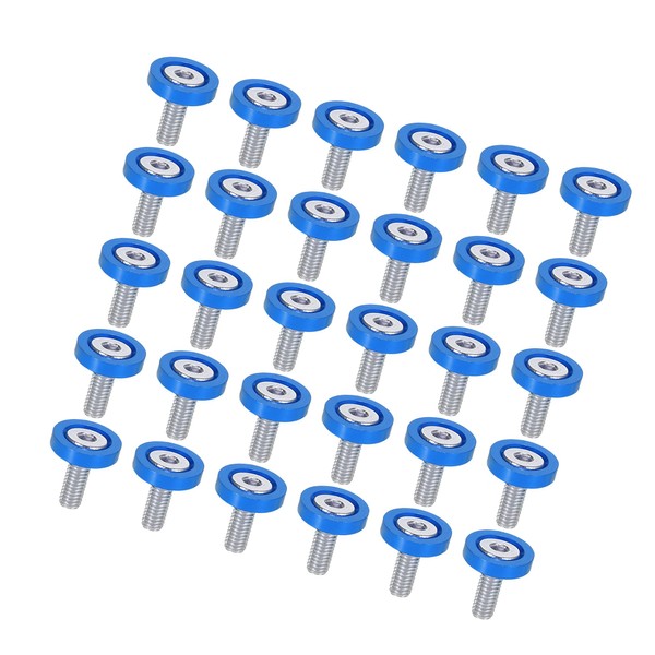 Hihaha Bumper Washer Bolts/for Motorcycle/Aluminum Alloy / 30Pcs Blue