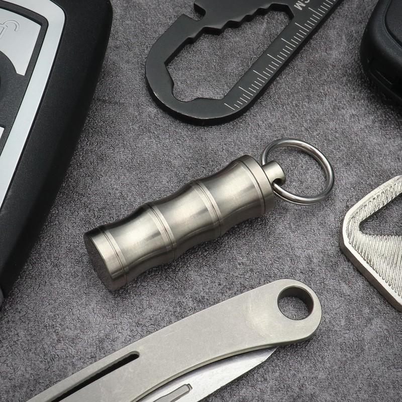 Titanium Small Pill Box Titanium Pill Case Necklace Nitro Mini