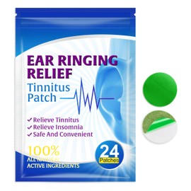 Wellpursan Tinnitus Stop Patch (1 x 24 Stück) – Natürliche Tinnitus Unterstützung – Organische Kräuter bei Ohrgeräuschen und Schlafproblemen – Schmerzfrei, hautfreundlich und diskret
