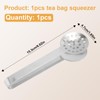 Tea Bag Squeezer Tongs, Stainless Steel Teabag Strainer Dispenser Gripper