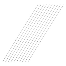 sourcing map Pack of 10 Full Round Rods Round Rods Stainless Steel Rods 1 mm x 300 mm Made of 304 Stainless Steel for DIY