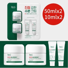 Dr.G 닥터지 Dr.G 레드 블레미쉬 클리어 수딩크림 50mlx2개+10mlx2개 수분크림 Dr.G Red Blemish Clear Soothing Cream 50ml x 2 + 10ml x 2 Moisture Cream