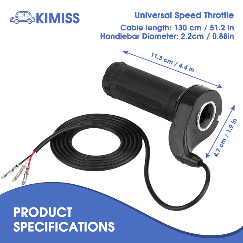 KIMISS Motorcycle Accelerator, Universal Electric Scooter Speed Throttle Grip with