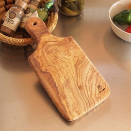 Arte Legno Wooden Cutting Board, Olive Wood, Made in Italy (Medium)