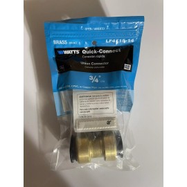 WATTS AQUALOCK 3/4 LEAD-FREE BRASS PUSH TO CONNECT  COUPLING FITTINGS  NEW