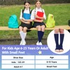 Shinymoon 4 Pairs Kids Open Toe Compression Socks 15-20 Mmhg