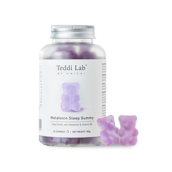 Unichi Melatonin Gummy, Scientifically Formulated with 3mg of Melatonin and