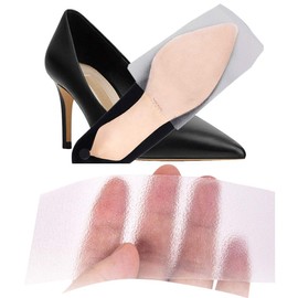 Sole Sticker Crystal Clear Sole Protector for Heels Shoe Bottom Slip Resistant Self-Stick Pads (Clear/8-packs(fit 4 Pairs Shoes))