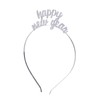 BinaryABC Happy New Year Headband Tiara, Rhinestone New Year Eve