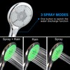 JINYOMFLY Shower Head with Light, Shower Head LED 7 Colour