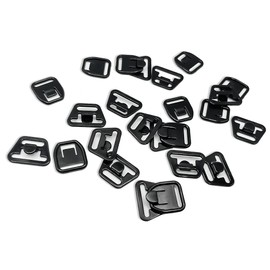 Nursing Bra Clips 5/8" Black Two Part Clip Plastic Fasteners Nursing Clips Maternity Bra Quick Clip Bra Clips 10 in a Pack