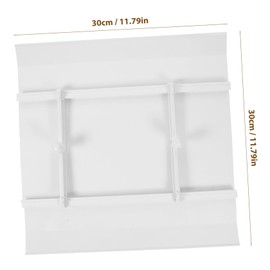 NOLITOY 1Pc Punch Air Conditioning Deflector Wind Guide Baffle for Central Air Conditioner Direct Blowing Windshield Easy Install for Home Office Use