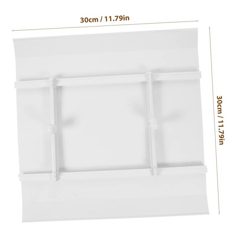 NOLITOY 1Pc Punch Air Conditioning Deflector Wind Guide Baffle for