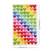 yueton 18 Sheets Colorful Heart Shape, Round Dots and Star