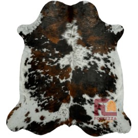 Fortezzaoutlet Cowhide Rug Original Tricolor | Premium Quality | Medium 5' x 7'