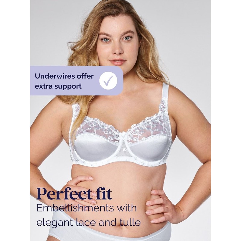 Naturana® Women's Underwired Bra [Cup B-E] Bra with Excellent Support
