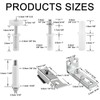 Bifold Door Hardware Repair Kit, 6 Pieces Bifold Cabinet Doors,