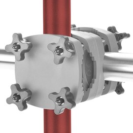 4smile SunnyGuy Parasol Holder Balcony Railing - Universal Parasol Holder Balcony - Compact Umbrella Holder Balcony Railing Replaces Parasol Stand Balcony, Grey