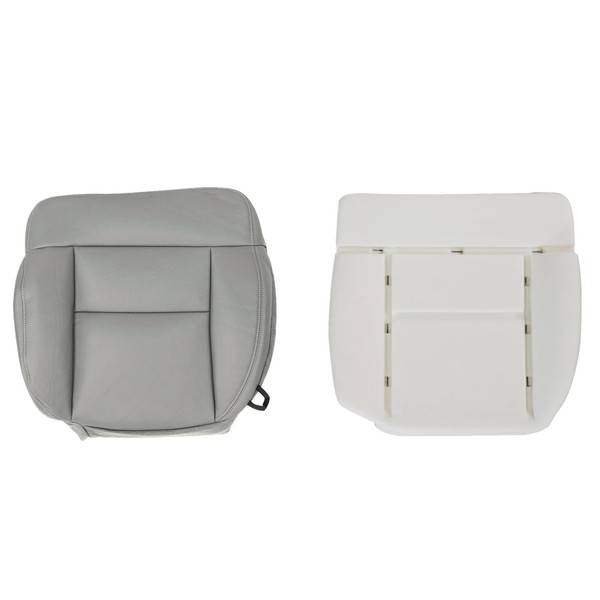 NLQR Medium Flint Gray Front Driver Side Bottom Replacement Microfiber