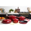 Larder & Vine Enameled Cast Iron Skillet | Nonstick Frying