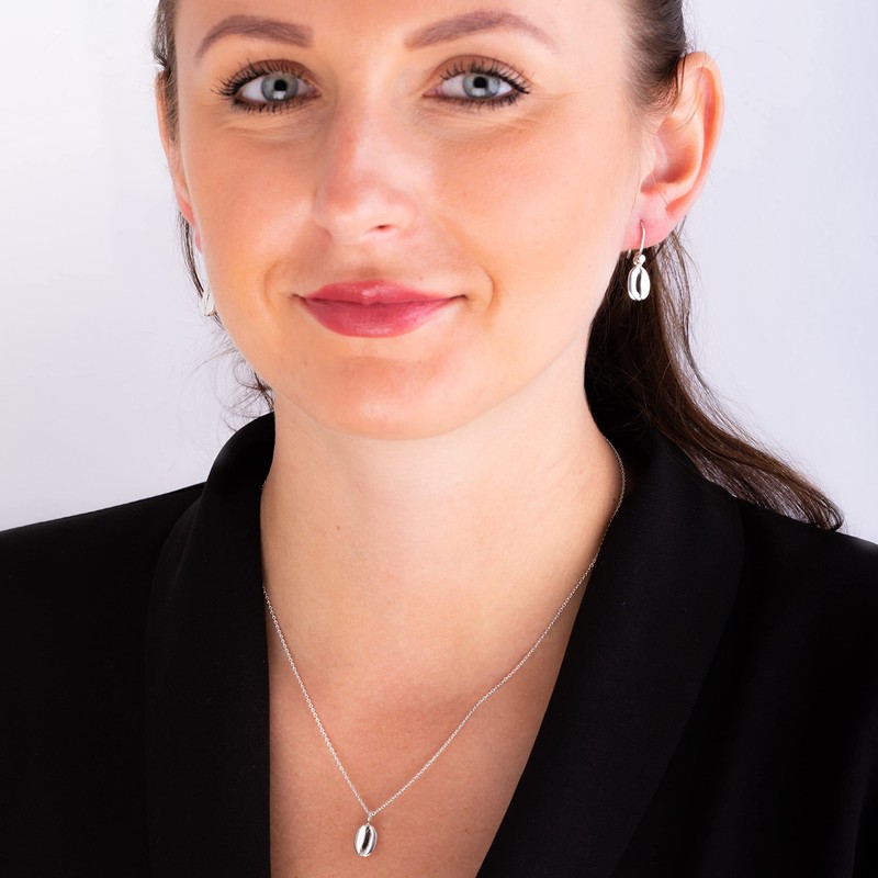 The Mexican Collection Coffee Bean Solid 925 Sterling Silver Chain