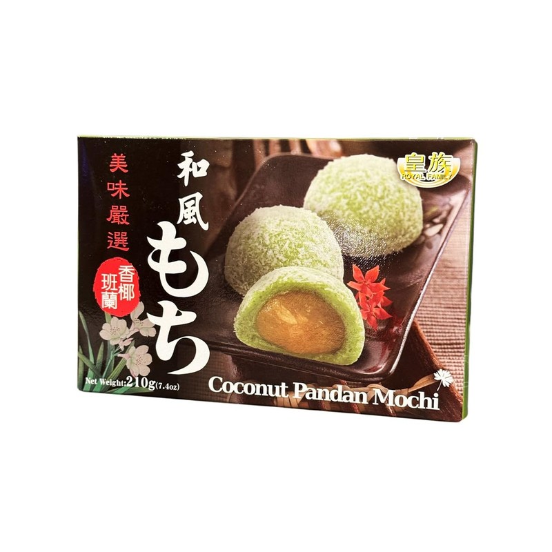 Japanese Mochi Sweet Rice Dessert (2 PACKS, COCONUT PANDAN MOCHI)