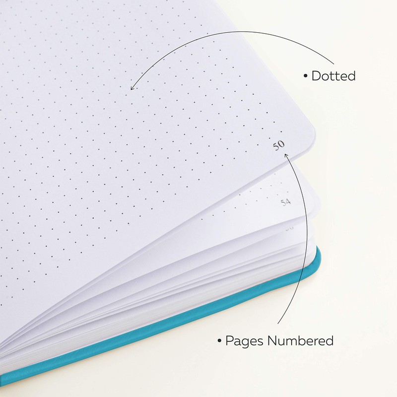Clever Fox Dotted Notebook – Dot Grid Bullet Numbered Pages