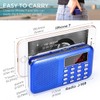 Prunus L-218AM-BLUE FM/AM Radio with Micro TF card USB MP3,